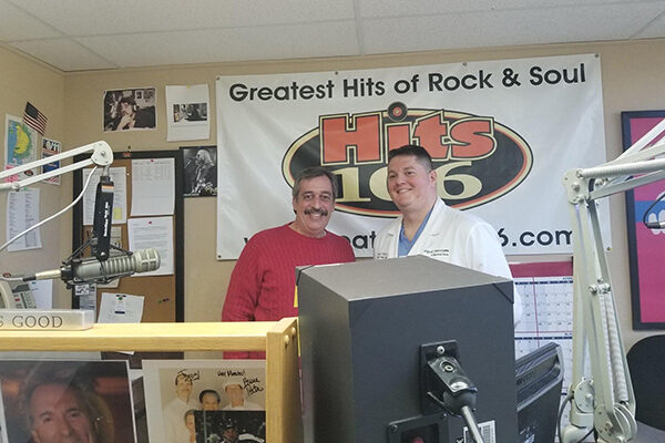 Dr. Fridley working with Marvelous Marvin and John Kelly at Hits 106 to promote the Comprehensive Bariatric Program at Bayonet Point Hospital